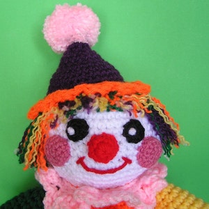 PUDGY CLOWN PDF Crochet pattern English only image 2