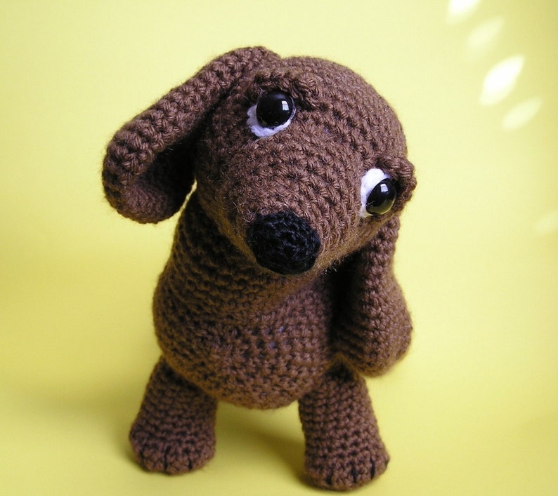 Pdf Crochet Pattern OSCAR the WEINER DOG English only image 3