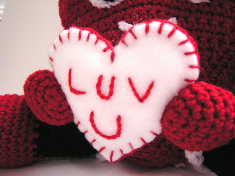 Pdf Crochet Pattern PUDGY VALENTINE HEART English only image 4