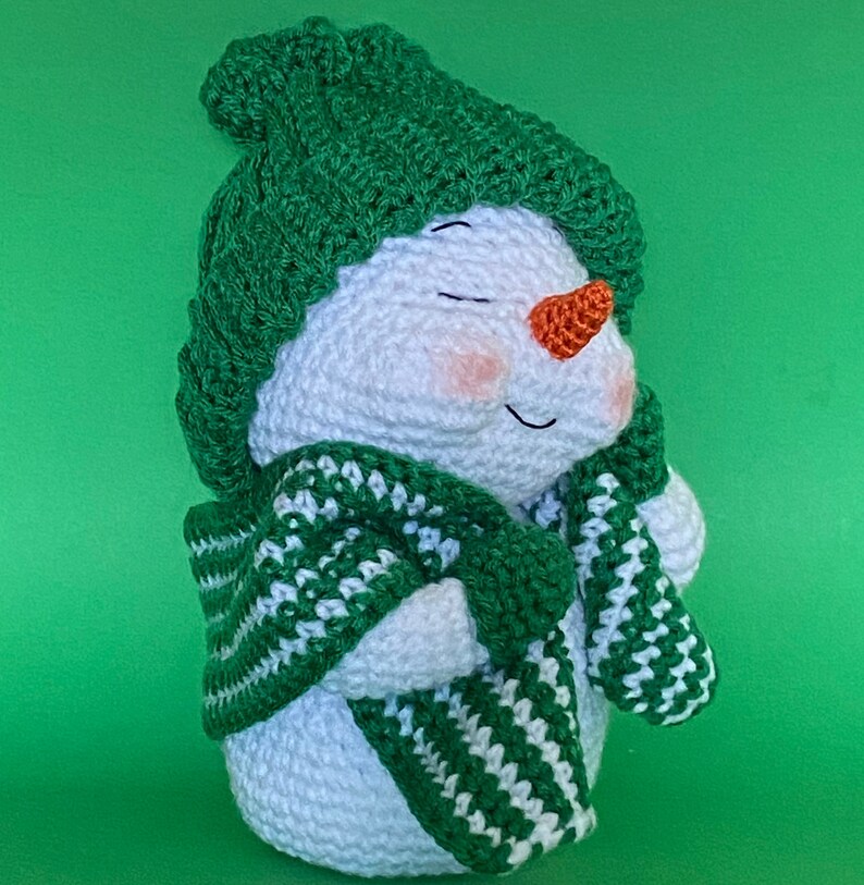 COZY JOSIE PDF Crochet Snowman pattern image 2