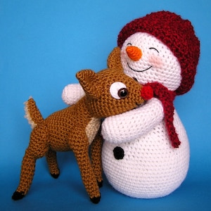 SNOWMAN and FAWN PDF crochet pattern (English only)