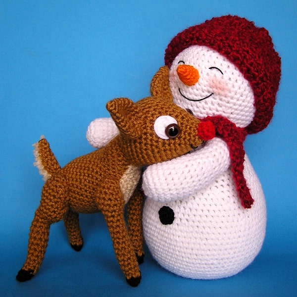 SNOWMAN and FAWN PDF crochet pattern (English only)