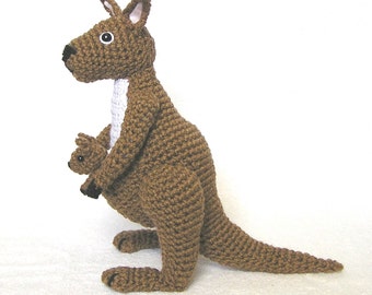 Crochet KANGAROO and BABY pattern (English only)