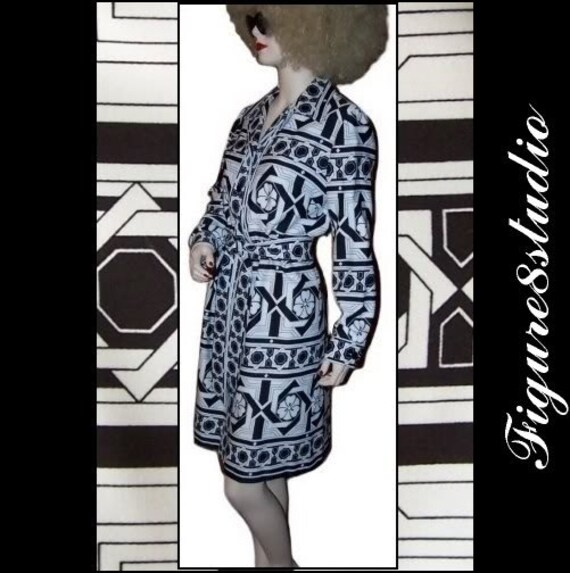 70s Vintage Geometric Black & White Tori Richard S