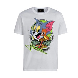 Tom & jerry T-shirt Disney Style T-shirt Tom T-shirt Jerry T-shirt Disney T-shirt Tom and jerry carton T-shirt