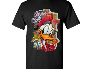 donald duck T-shirt Disney Style T-shirt donald T-shirt  Disney T-shirt donald duck character unisex custom t-shirt