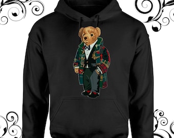 Beautiful teddy bear hoodies american teddy bear hoodies unisex dtf print teddy bear hoodies design teddy bear t-shirt winter hoodies