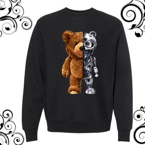 Beautiful teddy bear sweatshirt american teddy bear sweatshirt unisex dtf print teddy bear sweatshirt design teddy bear t-shirt