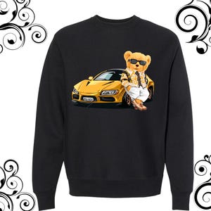 Beautiful teddy bear sweatshirt american teddy bear sweatshirt unisex dtf print teddy bear sweatshirt design teddy bear t-shirt