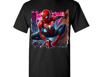 Spiderman Comic T-Shirt, Peter Parker Superhero Tee