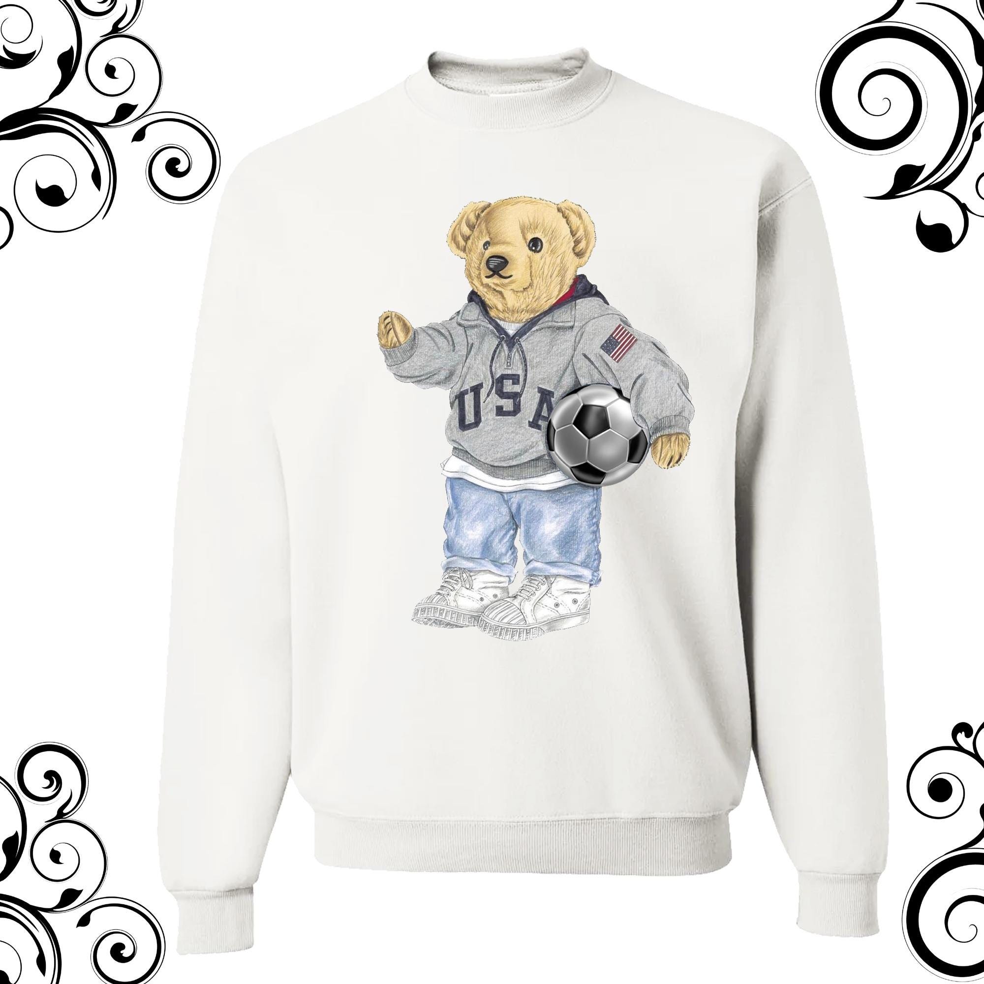 American Teddy Bear Sweatshirt: Unisex DTF Print Design - Etsy
