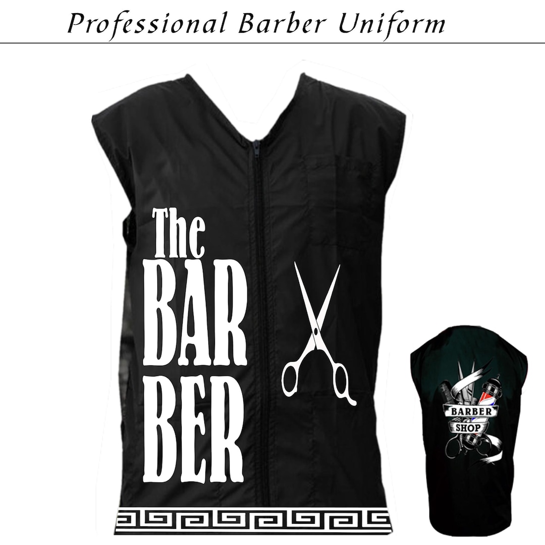 Professional Barbershop Uniform Barber Vest Salon Uniform Hair Cutting ...