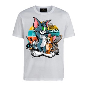 Tom & jerry T-shirt Disney Style T-shirt Tom T-shirt Jerry T-shirt Disney T-shirt Tom and jerry carton T-shirt