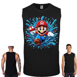 Super Mario Tanktop Disney Style Tanktop Super Mario Tanktop Mario Tanktop Disney Tanktop