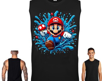 Mario style tank top Disney Style Tank top Super Mario tank top Mario Tank top Disney Tank top