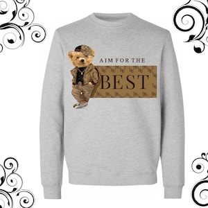 Beautiful teddy bear sweatshirt american teddy bear sweatshirt unisex dtf print teddy bear sweatshirt design teddy bear t-shirt
