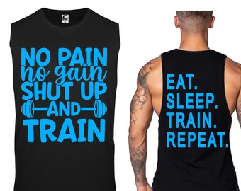 Custom Print Gym Tank Top, Fitness Activewear