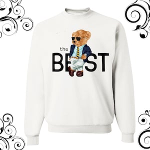 Beautiful teddy bear sweatshirt american teddy bear sweatshirt unisex dtf print teddy bear sweatshirt design teddy bear t-shirt
