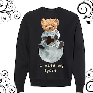 Beautiful teddy bear sweatshirt american teddy bear sweatshirt unisex dtf print teddy bear sweatshirt design teddy bear t-shirt