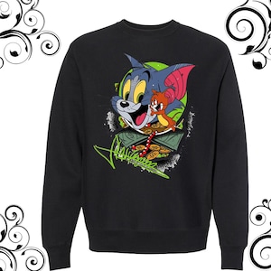 Tom & jerry sweatshirt Disney Style sweatshirt Tom T-shirt Jerry T-shirt Disney T-shirt Tom and jerry carton sweatshirt