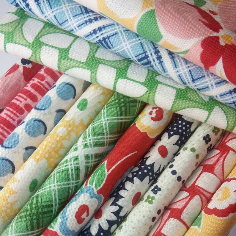 3.25 yards Sale HI DE HO Kim/'s Cause Maywood Studio Reproduction Fabric ~ Cotton Quilting Fabrics ~ 13 Fat Quarters Bundle