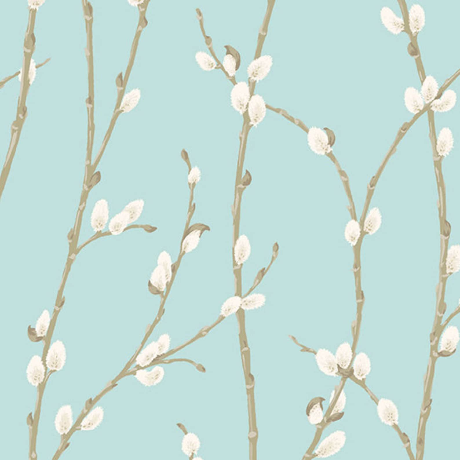 Willow Andover Fabrics Aqua Gray Cotton Quilt Fabrics Etsy