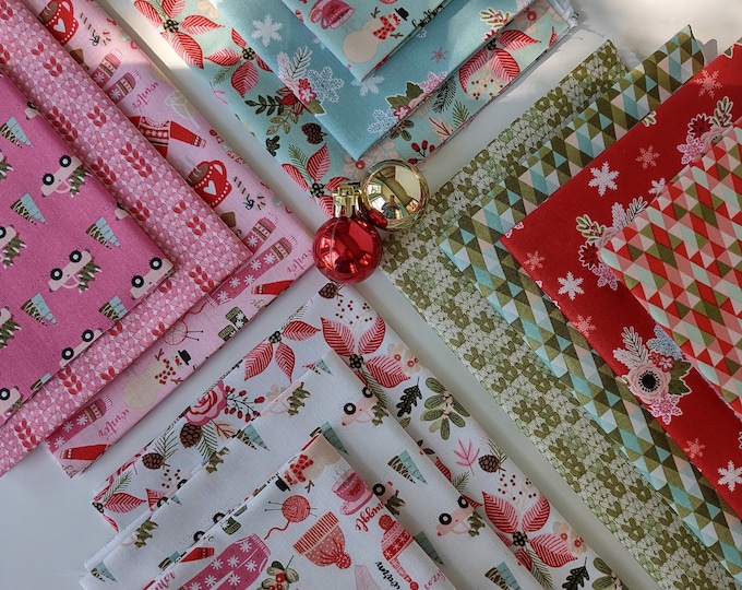 Snuggle Up Buttercup Poppie Cotton Christmas Quilting Fabric Pink Blue Green Red White Bundle 13 Snuggle Up Buttercup Poppie Cotton Christmas Quilting Fabric Pink Blue Green Red White Bundle 13