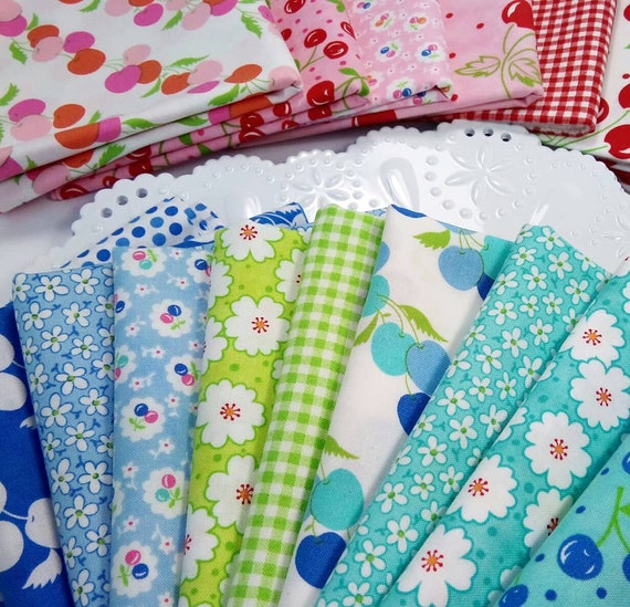 Moda Fabric Badda Bing Fat Quarter Bundle 33 pieces Cherry Fabric Me /& My Sister Designs