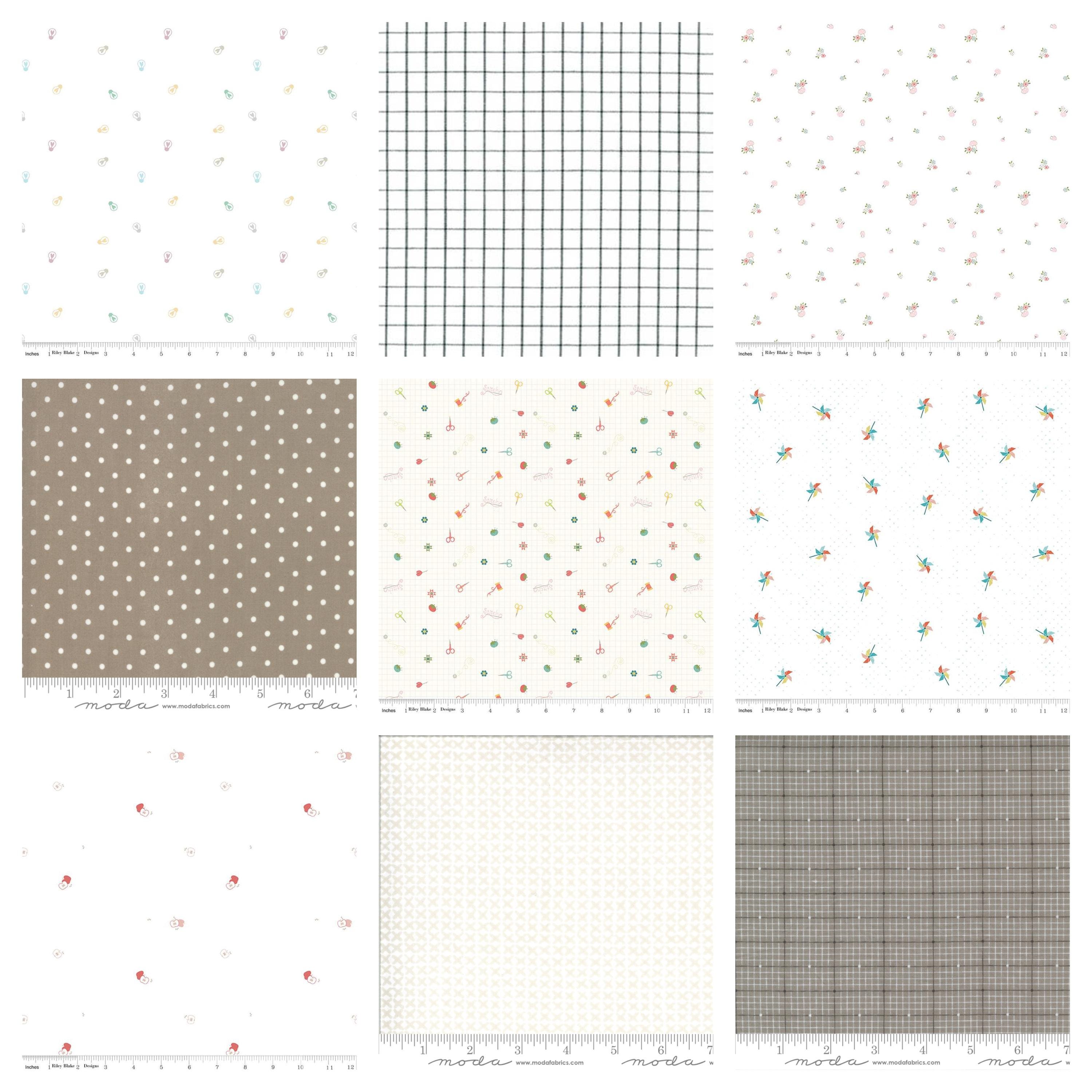Sweet Nothings Meadow Fog - Edyta Sitar - PER QUARTER METRE Sweet Nothings Meadow Fog - Edyta Sitar - PER QUARTER METRE