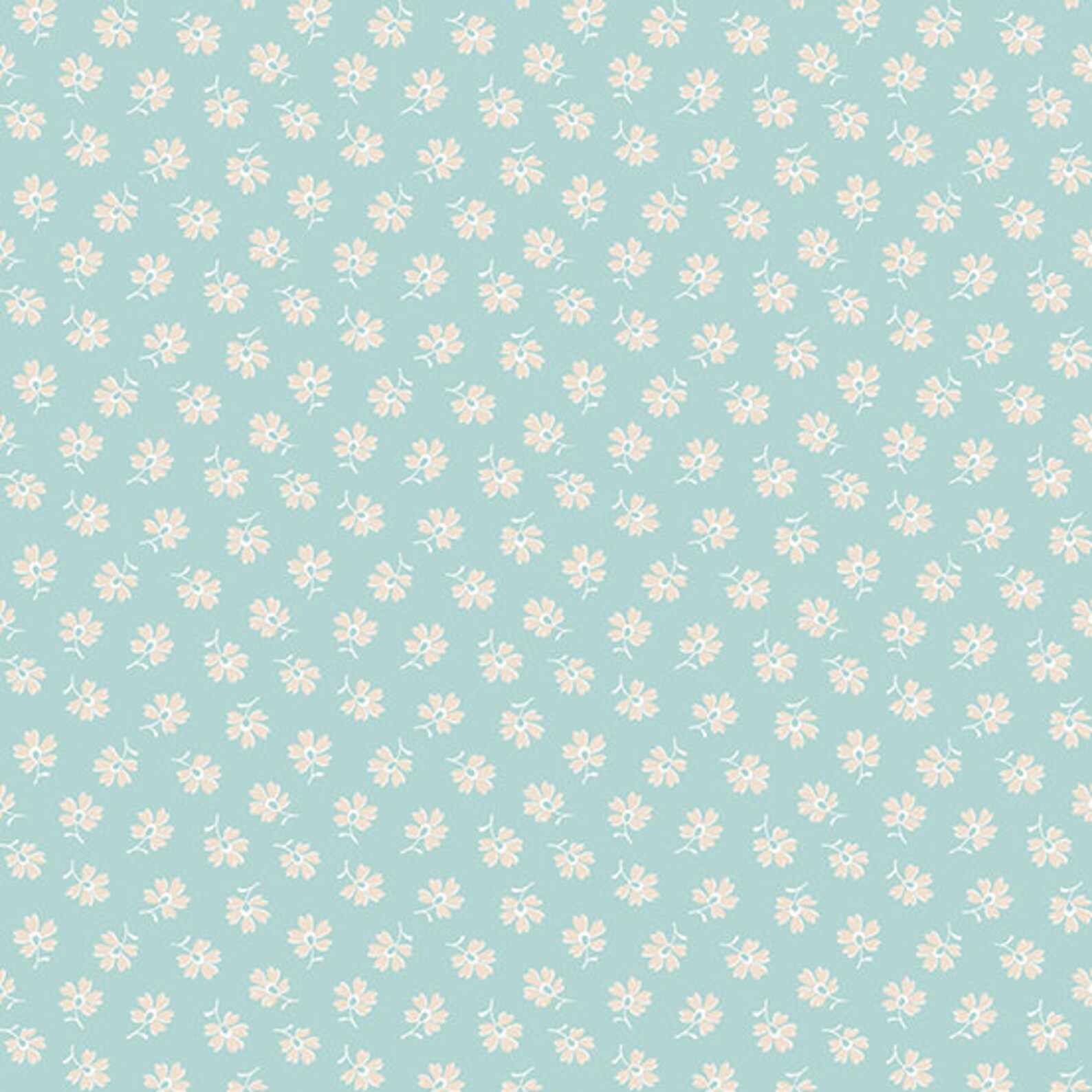 Willow Andover Fabrics Aqua Gray Cotton Quilt Fabrics Etsy