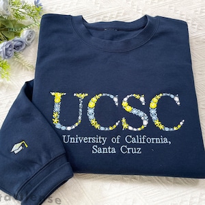 Personalisiertes College Blumenbuchstabe gesticktes Hoodie-Sweatshirt, benutzerdefiniertes Universität Sorority griechischer Buchstabe Sweatshirt, Abschlussfeier Geschenk