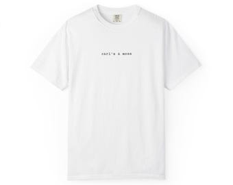 carl's a mess T-Shirt | minimalistisches Text-T-Shirt