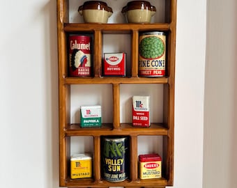 Vintage Wooden Heart Shelf | Country Cottage Farmhouse Wall Storage | Large Wood Shelf with Pegs