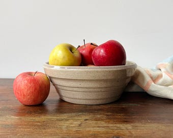 Vintage Mountainside Pottery Bowl (MP) | Handmade Ribbed Pottery | Lavender Stoneware | Country Cottage Farmhouse | Small Fruit Veggie Bowl