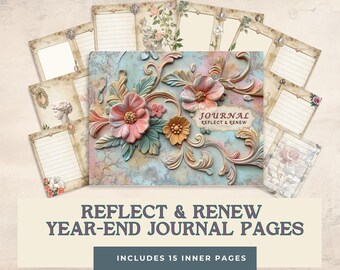 Reflect & Renew Jahresende Junk Journal - Vintage-Stil