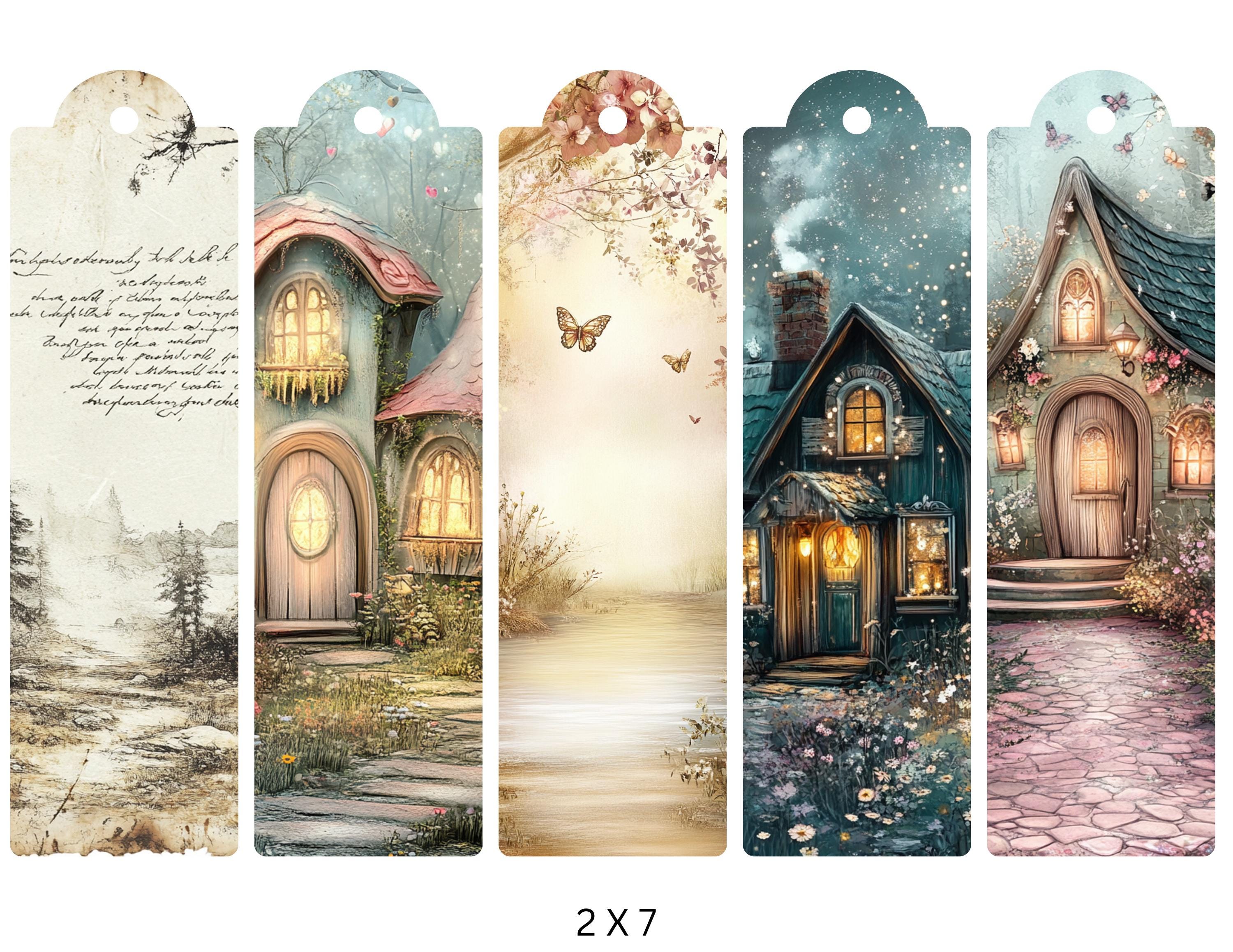Forest Fantasy Bookmarks 20 Pack – Printable Woodland Magic Digital Set ...
