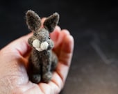 Beginner Bunny Needle Felting Kit - DIY Craft Kit - Make Your Own Adorable Felted Rabbit - Step-by-Step Instructions Included