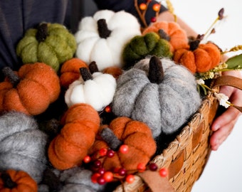 Extra wool to make 3 more pumpkins after completing the Pumpkin Needle Felting Kit