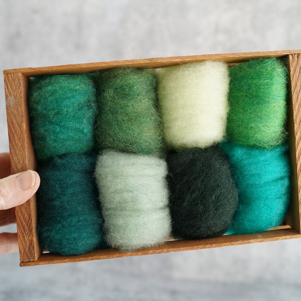 Green Wool Sampler