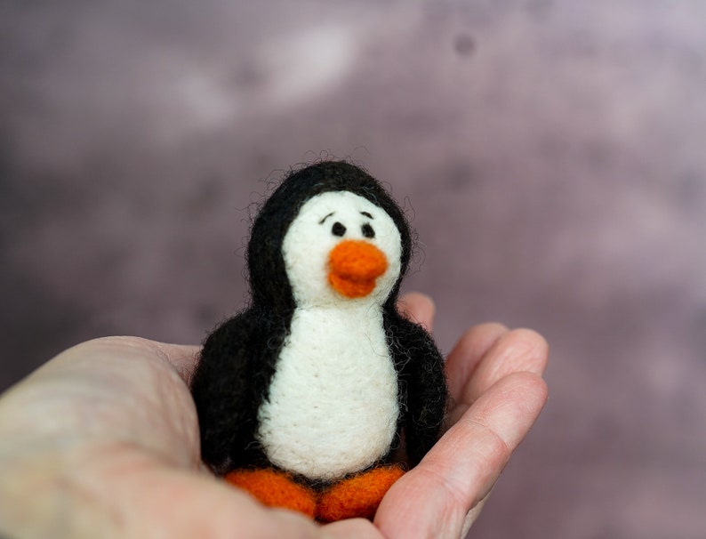 Penguin Felting Kit Needle Felting Kit DIY Kit Craft Kit Felting Supplies DIY Craft Kit Starter Kit Needle Felted Beginner image 8