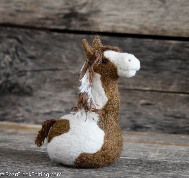 Horse Felting Kit Needle Felting Kit DIY Kit Craft Kit Etsy