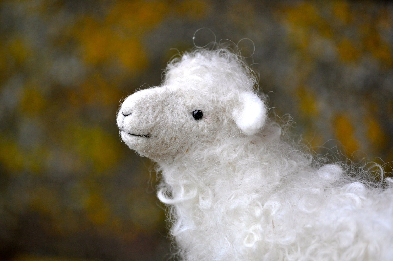 Needle Felted Wool Sheep Sculpture Needle Felted Animal Etsy