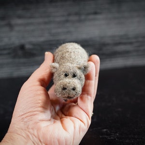 Hippo Felting Kit Needle Felting Kit DIY Kit Craft Kit Felting Supplies DIY Craft Kit Starter Kit Needle Felted Beginner image 9