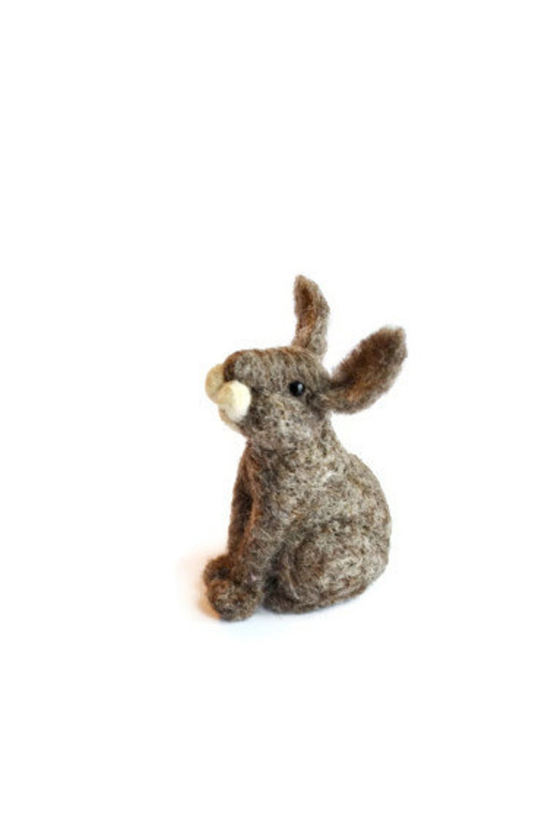 Rabbit Felting Kit Needle Felting Kit DIY Kit Craft Kit Felting Supplies DIY Craft Kit Starter Kit Needle Felted Beginner image 4