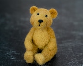 Beginner's Bear Needle Felting Kit - DIY Wool Felted Bear with Cushion, Needles & Step-by-Step Instructions
