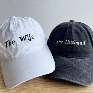 Personalisierte gestickte Kappe mit Namen und Logo, benutzerdefinierter Text gestickter Hut, Unisex-Baseballmütze, Paarkappen, Geschenk für Junggesellinnenabschied