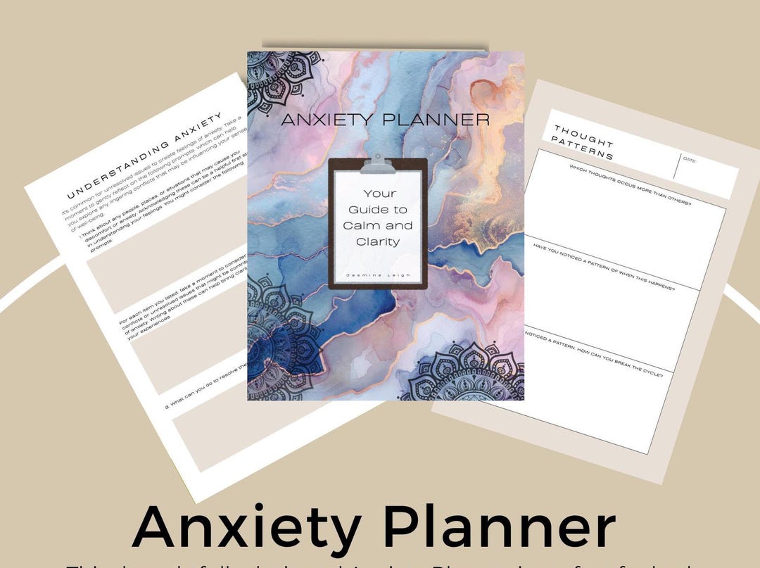 Anxiety Planner Printable – Mental Health Tracker & Journal | Case ...