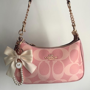 Vintage Coach Pink Leather Bag - Etsy Canada