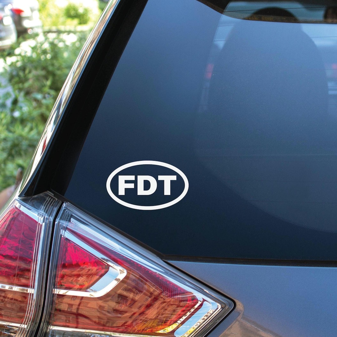 Fdoc Sticker FDT Oval - Vinyl Sticker - Etsy