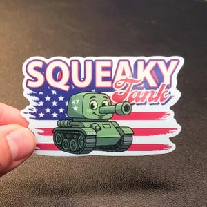 Word Squeaky SQUEAKY TANK - Sticker - Etsy